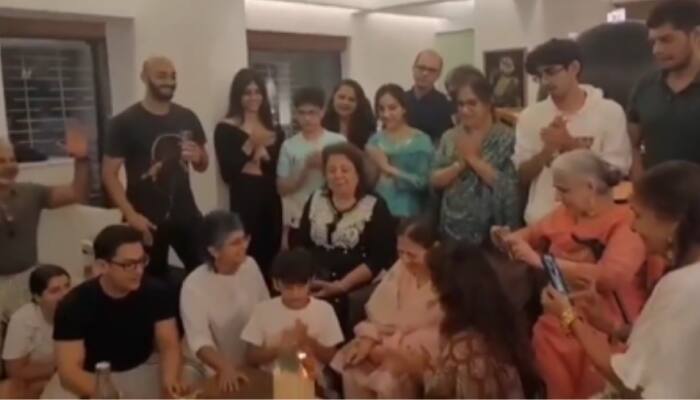 Aamir Khan celebrates mom Zeenat&#039;s birthday along with ex-wife Kiran Rao and son Azad