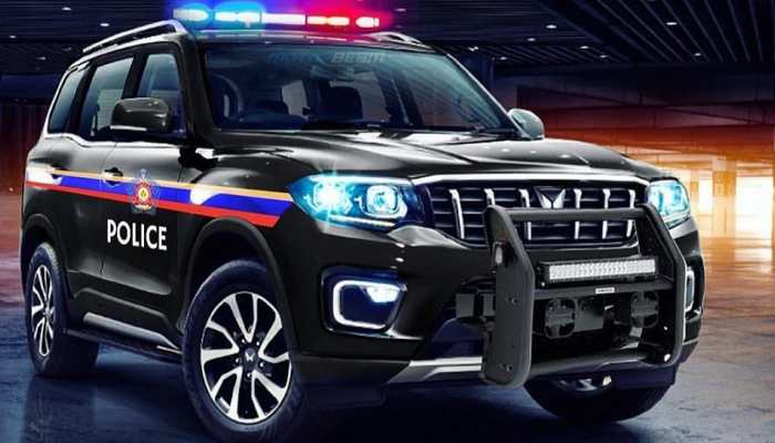2022 New Mahindra Scorpio-N imagined as a police car straight out of Rohit Shetty's cop universe