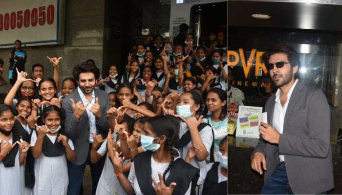 Kartik Aaryan hosts special screening for NGO children  to celebrate &#039;Bhool Bhulaiyaa 2&#039; success