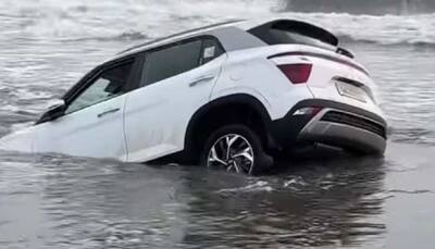 Delhiites recklessly drive Hyundai Creta on Goa Beach, nearly drowns the SUV - WATCH