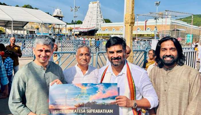 R Madhavan&#039;s Rocketry: The Nambi Effect making video of music album launch at Sri Venkateswara Temple in Tirupati - Watch