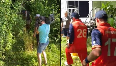 Gully cricket scenes witnessed as ball gets lost in bushes during England vs Netherlands ODI, WATCH