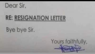 ‘Bye Bye Sir’: Unique resignation letter surfaces online, netizens react