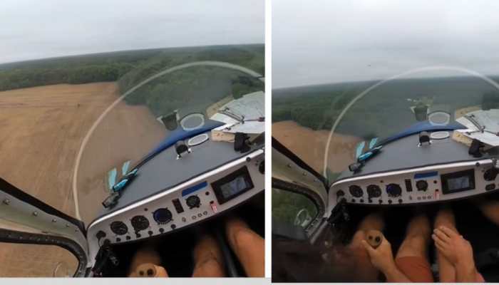 Scary video shows skilled pilot landing plane safely after mid-air engine failure: Watch
