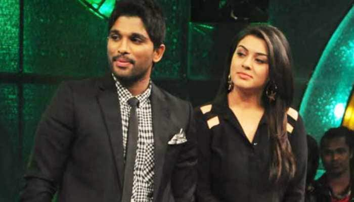 Hansika Motwani recreates her first co-star Allu Arjun’s famous Pushpa step - Watch!