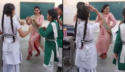 VIRAL: Delhi teacher dances on 'Jhumka Bareilly wala' with her students, wins internet- WATCH