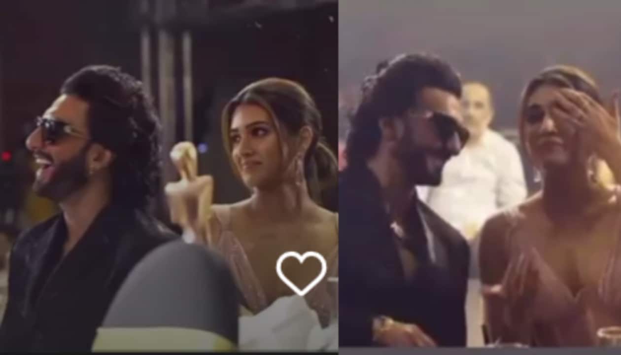 Kriti Sanon Ki Xx Video - Netizens demand Ranveer Singh and Kriti Sanon to be cast together, after  video of them laughing together goes viral | People News | Zee News