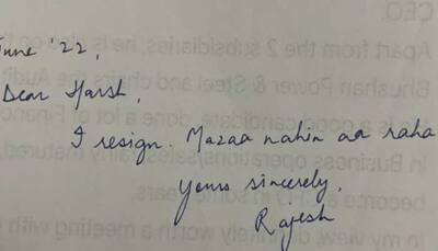 I resign, Mazaa nahi aa raha --Industrialist Harsh Goenka shares resignation letter of his employee, post goes viral