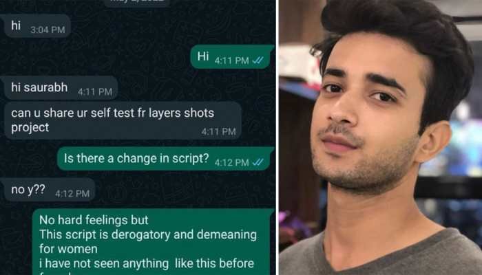 Actor Saurabh Verma said &#039;NO&#039; to derogatory Layer’r Shot ad banned for promoting &#039;rape culture&#039;, his friend shares WhatsApp chats