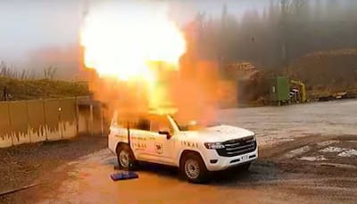 Toyota Land Cruiser SUV bombarded with TNT, grenades and bullets - Watch video