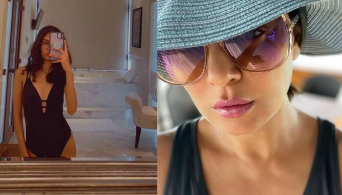 Sushmita Sen, daughter Renee Sen turn up heat in matching black monokinis: PICS