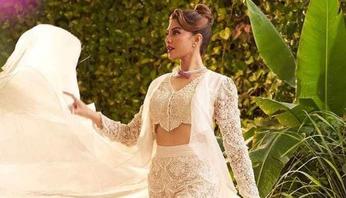 Jacqueline Fernandez glams up in a sizzling hot pearl white dress - See photos