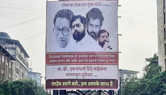 &#039;Tera Ghamand to char din ka hai pagle...&#039;: DRAMATIC poster put up outside THIS Sena leader’s house amid Maharashtra crisis