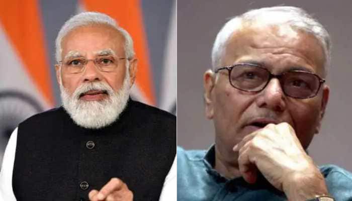Opposition&#039;s Presidential candidate Yashwant Sinha calls PM Modi, Rajnath Singh for support
