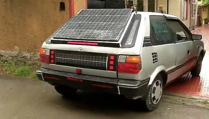 Srinagar-based professor makes Kashmir Valley&#039;s 1st solar car to offset rising fuel prices