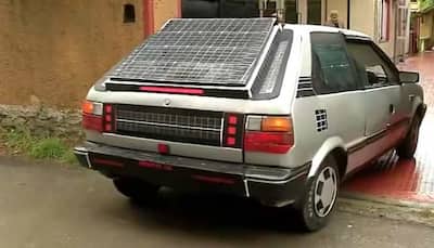 Srinagar-based professor makes Kashmir Valley's 1st solar car to offset rising fuel prices