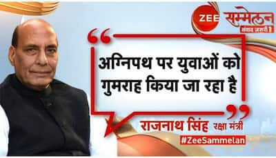 Zee Sammelan: Defence Minister Rajnath Singh assures youth on Agnipath scheme, here's what he said