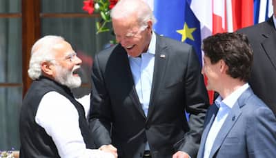 G7 Summit 2022: US President Joe Biden walks up to PM Modi to greet him- WATCH