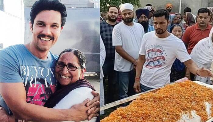 Randeep Hooda performs last rites of Sarabjit Singh&#039;s sister Dalbir Kaur in Punjab