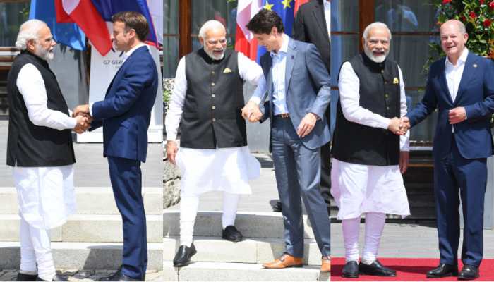 PM Modi meets Joe Biden, Emmanuel Macron, other world leaders at G7 Summit