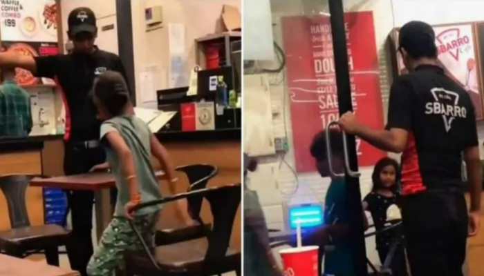 Pizza chain staff pushes homeless children out of shop, heartbreaking video goes viral, netizens slam outlet -Watch
