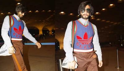 Ranveer Singh is a Gucci fan - Check out his airport look as he heads to meet wife Deepika Padukone!