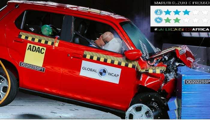 India-made Maruti Suzuki S-Presso awarded 3-star safety rating by Global NCAP in South Africa