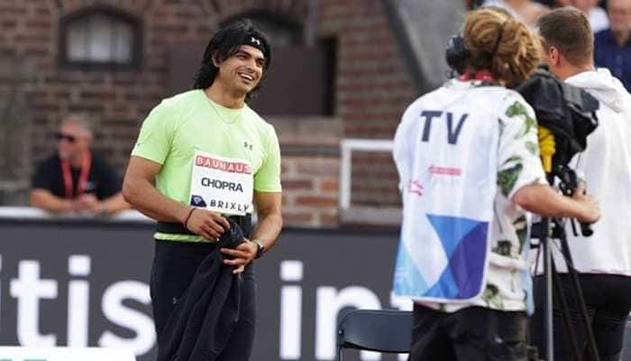 Tokyo Olympics gold medallist Neeraj Chopra smashed his own national record with a throw of 89.94m in the Stockholm Diamond League. (Source: Twitter)