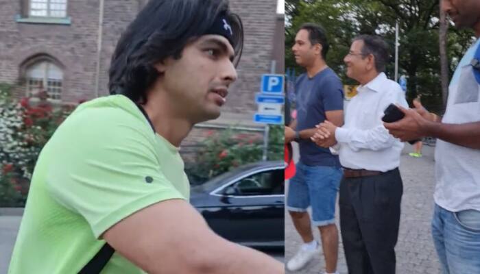 WATCH: Neeraj Chopra&#039;s gesture towards elderly after breaking national record wins fans&#039; hearts