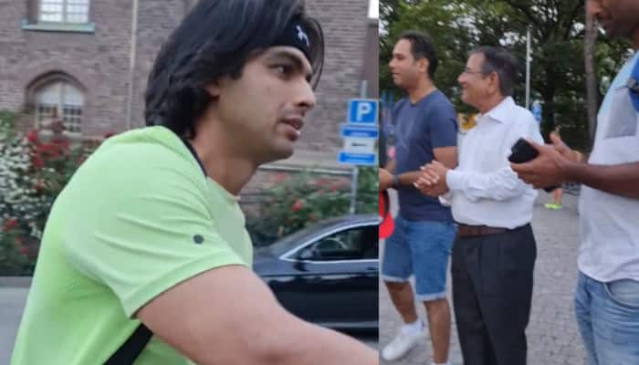 WATCH: Neeraj Chopra's gesture towards elderly after breaking national record wins fans' hearts
