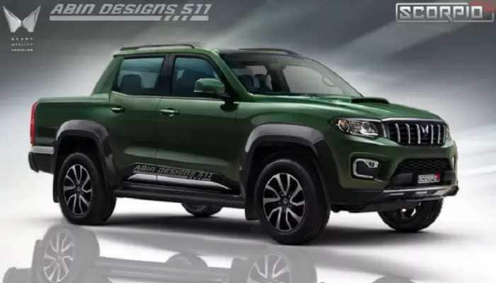 2022 Mahindra Scorpio-N imagined as a pickup truck is ready to take on Toyota Hilux