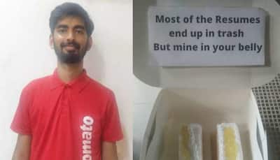 Job seeker disguised as Zomato employee delivers 'resume' in pastry boxes, netizens raise security concerns