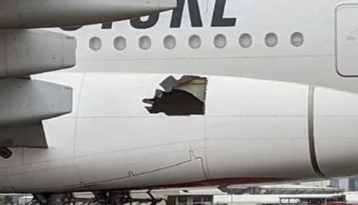 Emirates&#039; Dubai-Australia Airbus A380 aircraft suffers large hole in fuselage, lands safely