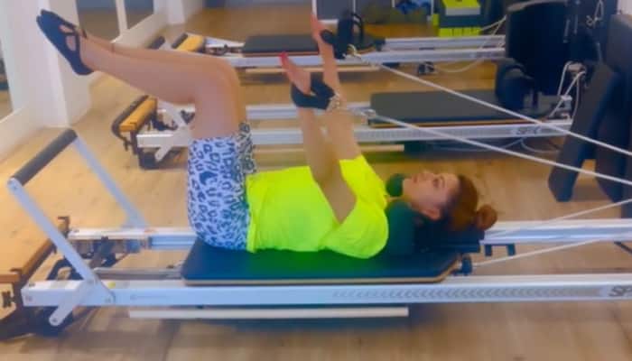 Urvashi Rautela gives major fitness goals as she does core-building Pilates exercise: Watch Video