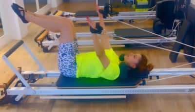 Urvashi Rautela gives major fitness goals as she does core-building Pilates exercise: Watch Video