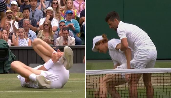 Wimbledon 2022: Novak Djokovic&#039;s NOBLE gesture towards Jannik Sinner in quarterfinals, WATCH viral video HERE