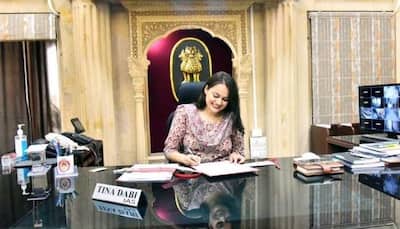IAS officer Tina Dabi takes charge as Jaisalmer collector– See pics of her new office