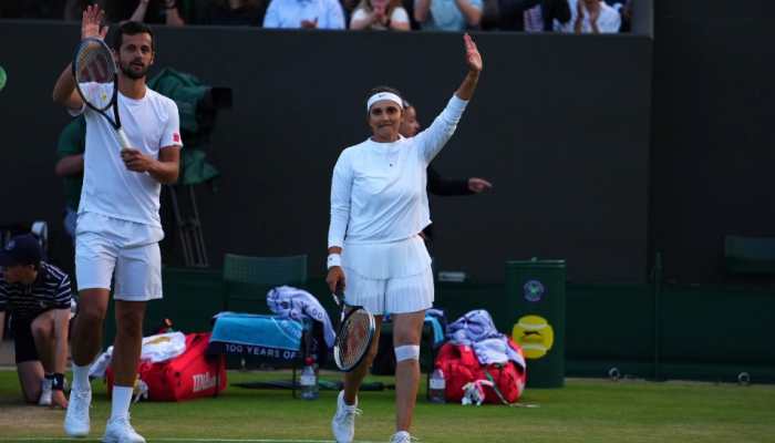 Sania Mirza ends Wimbledon career with hard-fought semifinal loss in mixed doubles event