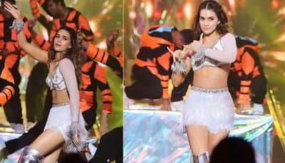 Kriti Sanon burns the dance floor in a white shimmery outfit, shows off her cool moves - Watch
