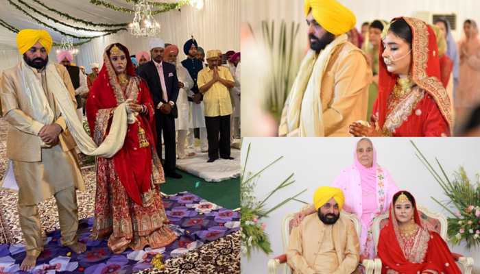 Bhagwant Mann gets married for 2nd time; Kejriwal, Raghav attend ceremony - See pics