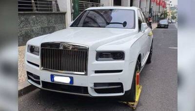 Cristiano Ronaldo's Rs 5.69 crore Rolls-Royce Cullinan SUV found clamped in Portugal