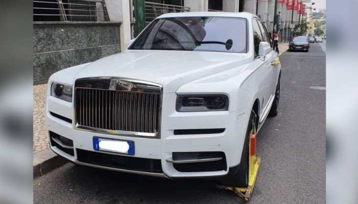 Cristiano Ronaldo's Rs 5.69 crore Rolls-Royce Cullinan SUV found clamped in Portugal