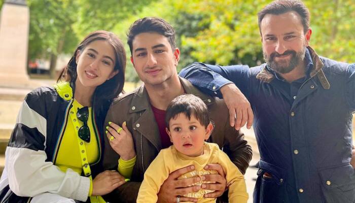 Sara Ali Khan and Ibrahim Ali Khan enjoy 'park day' with baby Jeh and dad Saif Ali Khan in London: PICS
