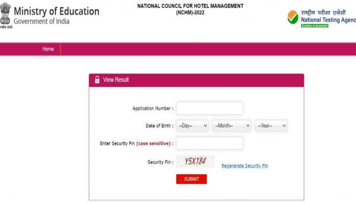 NCHMJEE Result 2022 declared at nchmjee.nta.nic.in, get direct link to download NCHMJEE scorecard here