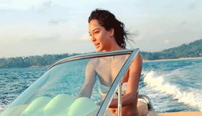 Lisa Haydon stuns fans as she flaunts her HOT bikini body while surfing in Bali, fans ask 'Do you have 3 kids'