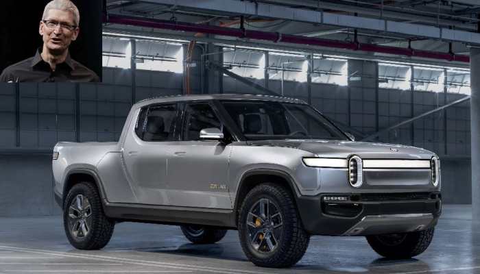 Apple CEO Tim Cook spotted in rival Rivian electric vehicle during Sun Valley conference