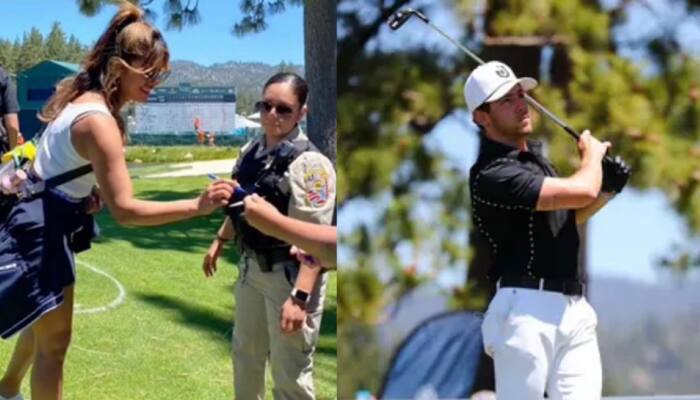 Priyanka Chopra turns cheerleader as Nick Jonas plays Golf in Lake Tahoe: Pics, videos