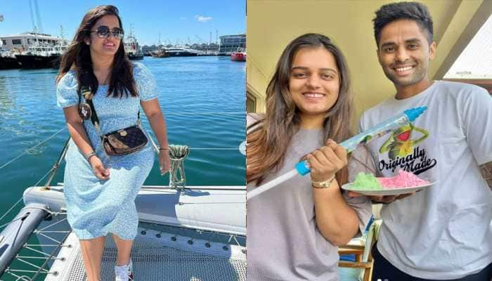 Suryakumar Yadav became the fifth Indian batter to score a century in T20 international cricket on Sunday. Suryakumar or SKY is married to Devisha Shetty, who is a trained classical dancer. (Source: Twitter)