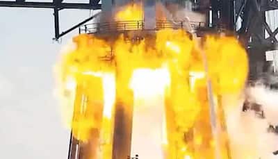 Rocket booster bursts into flames at SpaceX plant during test run - WATCH