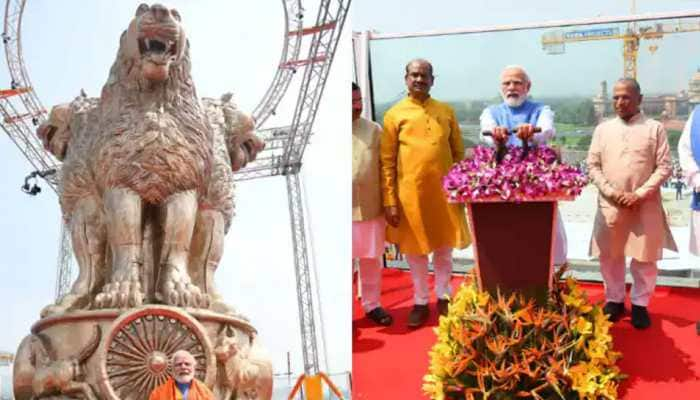 &#039;PM Narendra Modi Ji, please look at the face of the lions&#039;: Opposition accuses PM of distorting national emblem